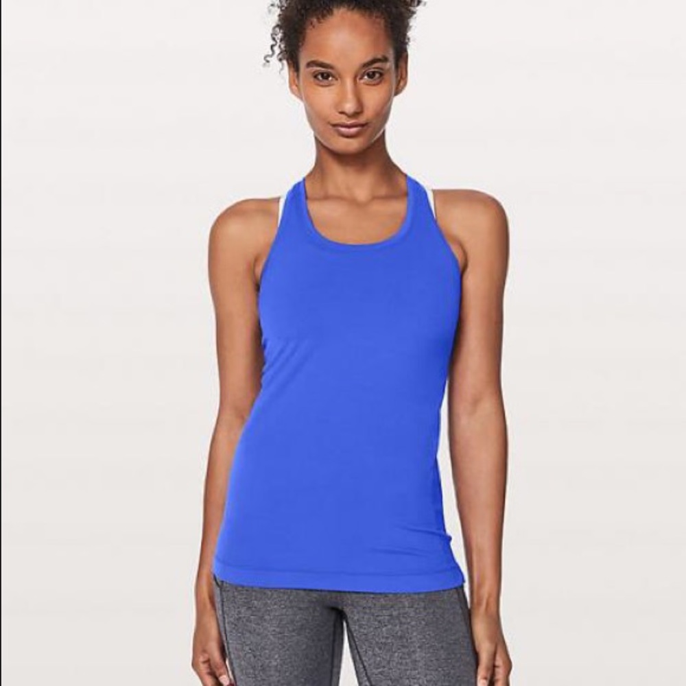 LULULEMON COOL RACERBACK II TANK BLUE